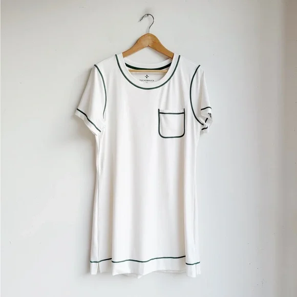 TUCKERNUCK White and Green Sport Dress XL - Picture 3 of 8